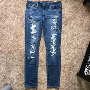 American Eagle Ripped Jeggings